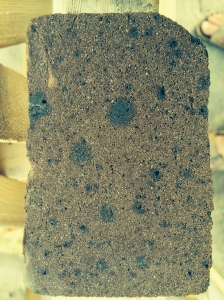 Section of a Clay House brick 1